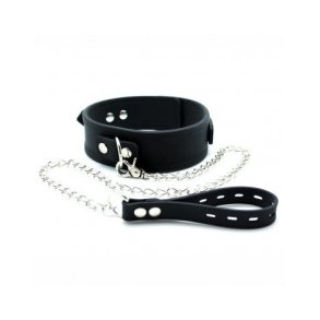 RIMBA BONDAGEPLAY halsb�nd med k�de